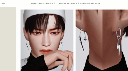 ordinary-sims: lemon-sims4:  bignaicc:  thisiskiro:  Kiro_SILVER MOOD EARRING SET 2 DOWNLOAD LINK  C