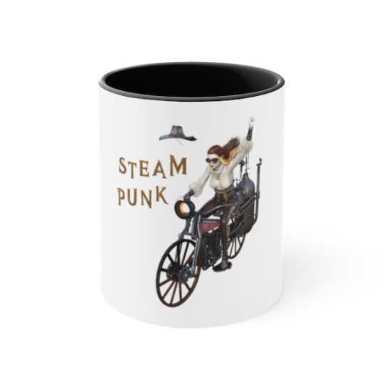                    Steampunk Lady on Motorcycle Coffee MugThis cool & fun steampunk mug is perfect for any steam fan or coffee lover, click here to owns yours today! #steampunk#coffeemugs#steampunkfashion#trending#giftideas#weddinggifts#birthdaygifts#christmasgifts#cyberpunk#gothic#goth