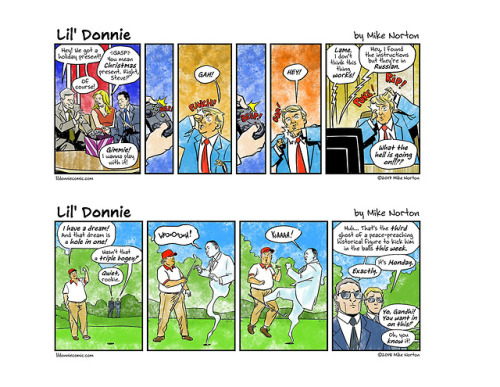 Lil’ Donnie, Vol. 1: Executive Privilege hardcover edition (ISBN: 978-1534309777) by Mike Nort
