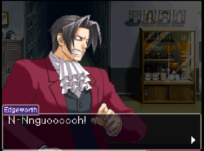 When people act like Miles Edgeworth is all stoic and shows no emotion