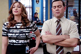 jonahsimms:the nine-nine family [9/22] → gina and charles- if you want to beat an alpha, you have to