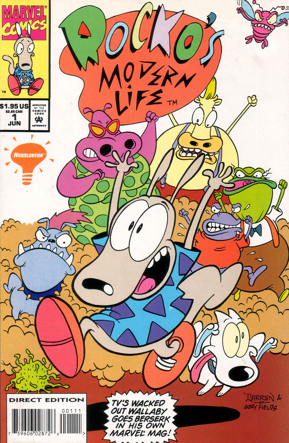 dudpendous:  Keeping with the Nick theme here’s Marvel Comics Rocko’s Modern