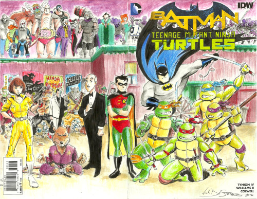 Batman/TMNT sketch cover!