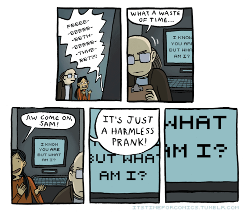 itstimeforcomics:  its time for: accidental self-awareness  (please click on the images for that sweet sweet crisp full-size) 