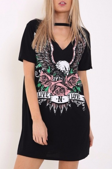 byetoyoua: Best-selling  Street Style Shirt Dresses ★   Skull Floral  –Violin  ★   Skull Graphic –Cartoon ★   Eagle Motorcycle –  Letter Lightning ★    Eagle Rose –  Letter Up To 47% Off ! Don’t Miss Them ! 