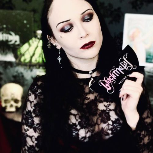 Finished filming my honest review of @blackmooncosmetics new #BlackMetals palette. Overall, I’