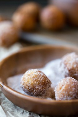 fullcravings:Apple Cider Doughnut Holes