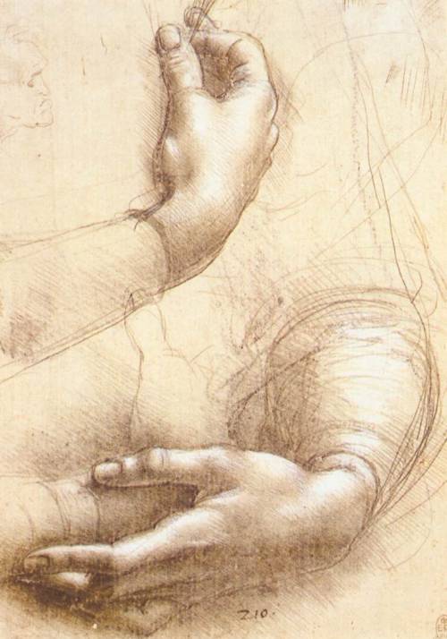 Study Of Hands, 1474, Leonardo Da Vinci