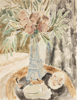 thunderstruck9:  Christopher Wood (English, 1901-1930), Flowers in an Eiffel Tower Vase, c.1926. Watercolour, 13 x 9 in. 