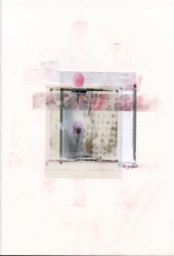 annaxmalina:  {2o13} (sx-7o film (the impossible project), ink, sticky tape)  