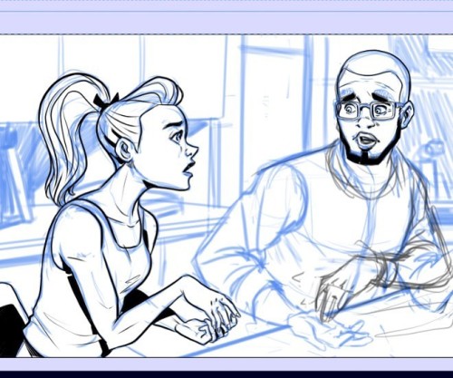 I am drawing comic panels and I fell like sharing a WIP. Happy Tuesday guys. . . . . Dibujando p&aac