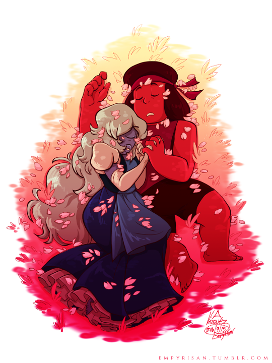 empyrisan:  Sakura Spring My contribution for @rupphirebomb‘s Day 1: Seasons, doubling