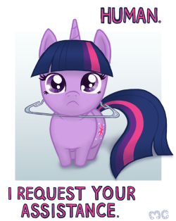 Mcponyponypony:  /R/ Was To Draw That One Cat Stuck In A Hanger As A Pone And I Figured