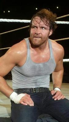 stephluvzrasslin:  Dean Ambrose hot and sweaty