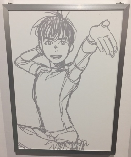 nanashinohime:Yuri on Ice illustrations at Kubo Mitsurou’s Exhibit