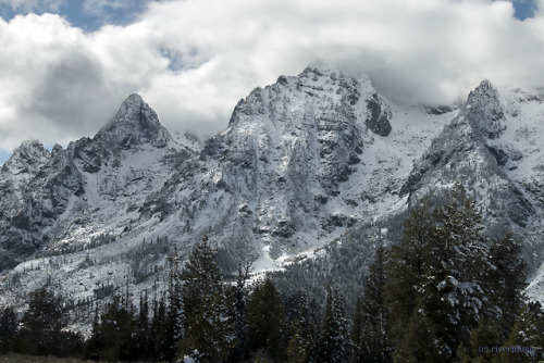 riverwindphotography: Ramparts in the Wind: The Teton Range rules the sky in early autumn, Grand Tet