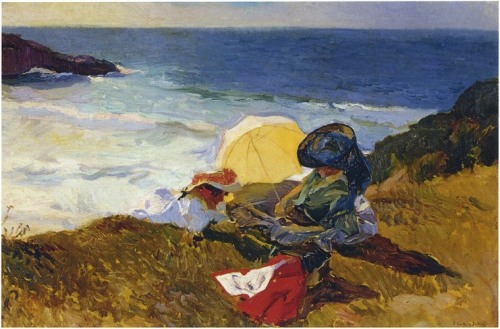 Setting sun in Biarritz, 1906, Joaquín SorollaMedium: oil,canvaswww.wikiart.org/en/joaqu-n-s