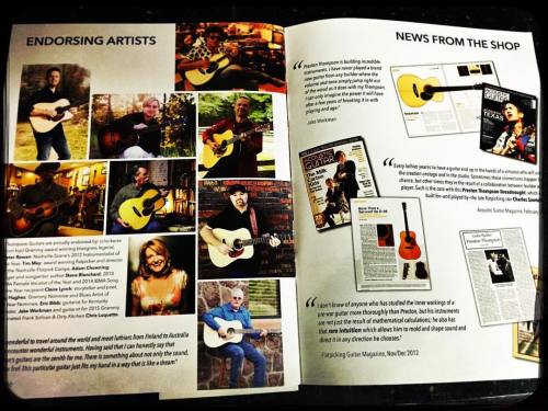 <p>NBD just my husband in a guitar catalog surrounded by a bunch of musicians who I think are super kickass which makes him super kickass which I already knew but it’s always nice when other people see what you see. Also, these are fabulous guitars. #kickasshusband #thompsonguitars #nashville #myhusbandisinaguitarcatalog (at Carter Vintage Guitars)</p>