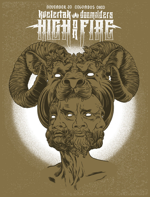 catanakin:  high on fire gig posters