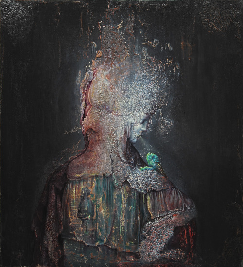 Mak-Ns ( alchemical marriage) 2014/2015 oil on wood cm 50x45 (each)Contemporary art Fair , Arte Fier