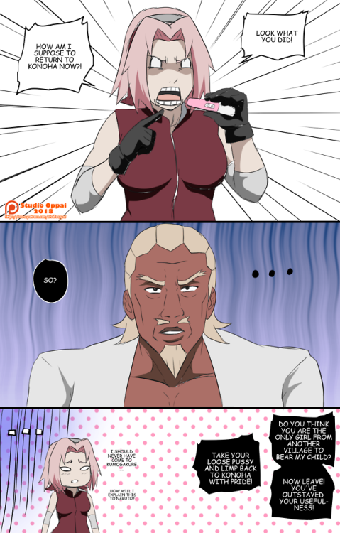 studiooppai: Sakura Training in Kumogakure - Leaving back to KonohaHere’s a quick comedic Omake page