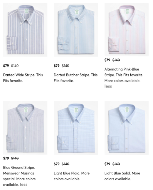 brooks brothers oxford cloth button down