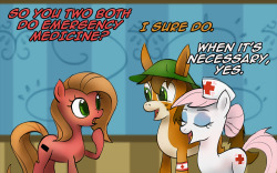 Askcharliefoxtrot:  Askpun:  I Bumped Into Two Of The Resident Medical Experts In