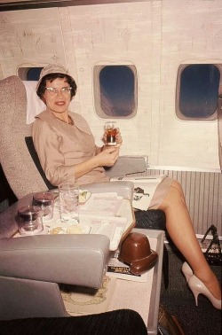 the50s:  Flying first class in the 1950s. 