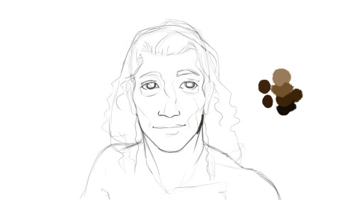 ongoingart: A Fitz hair experiment(a failed one, I think. The sketch was solid, but I got carried aw