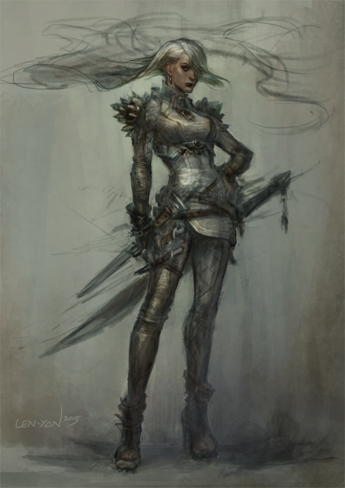 len-yan:  some more details plus initial colour pass. my values are all over the