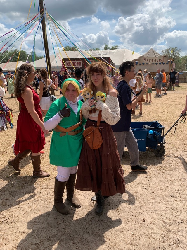 I brought my elf babies to a ren fair today and found their dad