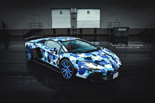 automotivated:  BAPE AVENTADOR by Marcel Lech on Flickr. 