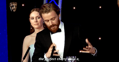 scotjacklowden:Jack Lowden accepting his award for Best Actor in Film at the Scottish BAFTAs 2018&nb