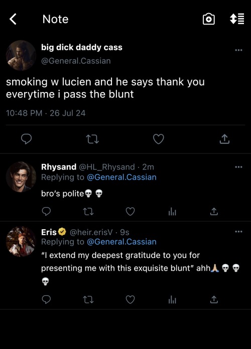 ACOTAR CHARACTERS USING TWITTER