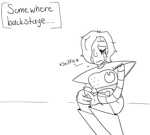 kunaigirl:  I gave myself a lot of feelings with this one, good ones for a change! I really like how it turned out honestly. Idk I just imagine that sometimes Mettaton would get made fun of for being so openly flamboyant; but that’s when the great and