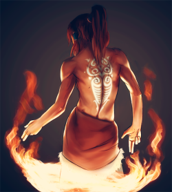 marin-everydaybox:  Fire pistol Korra! Colored