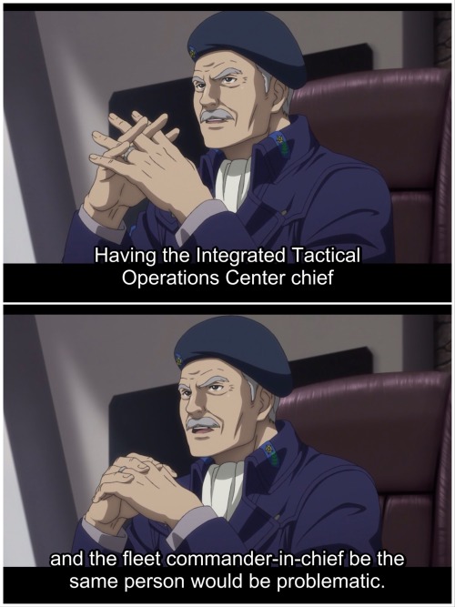Bewcock continues: Having the Integrated Tactical Operations Center chief and the fleet commander-in-chief be the same person would be problematic.