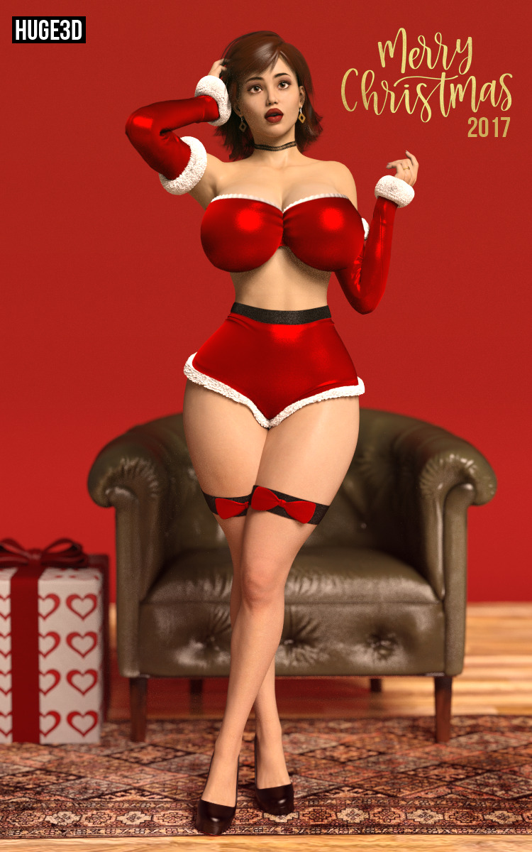 huge3d: ¡MERRY XMAS!Cousin LOLA (@supertitoblog) Aunt BARBARA (@rvacomics)and my