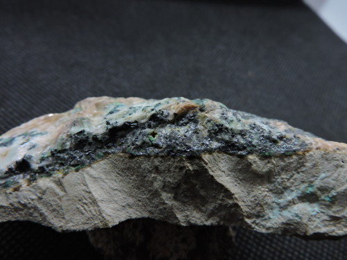 Digenite and Baryte on Rhyolite matrixLocality: Steinberg-Deckenhardt, Sankt Wendel, Saarland, 