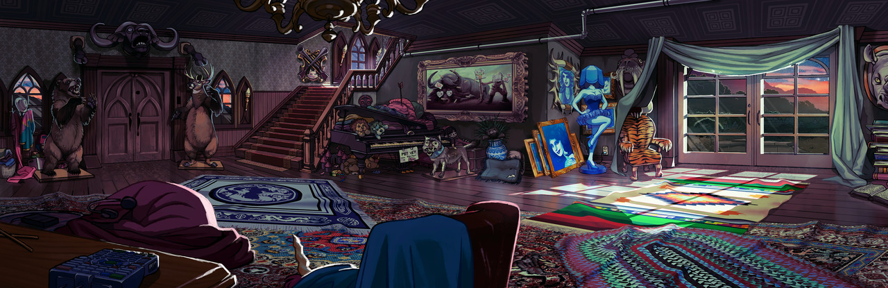 rah-bop:Hiveswap — Harley Manor’s living room