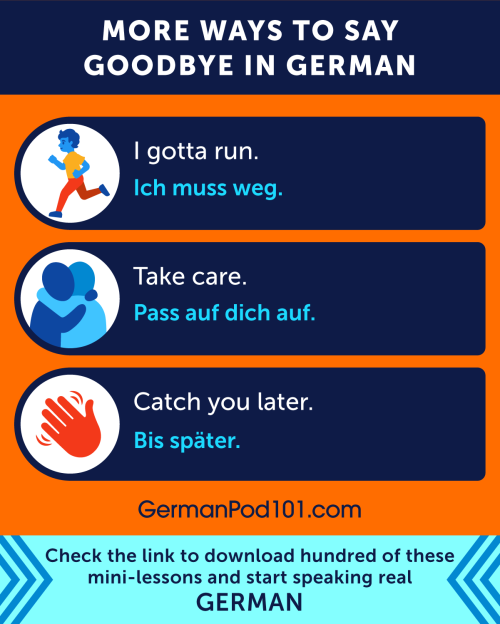 Discover some other ways to Say Goodbye in #German!  PS: Learn German with the best FREE online reso