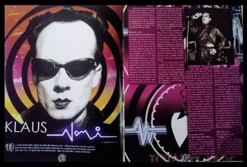 vudulicius:  Hace varios años, tuve el honor de publicar este reportaje en la revista Dark acerca de Klaus Nomi \u003C3 http://ift.tt/19DAG56