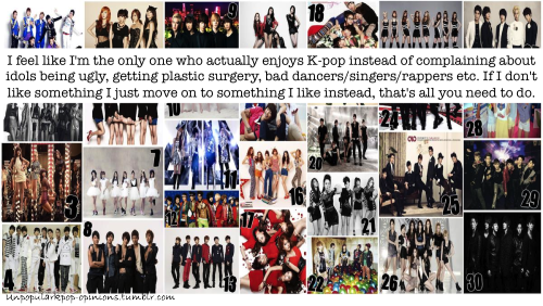 unpopularkpop-opinions:I feel like I’m the only one who actually enjoys K-pop instead of complaining