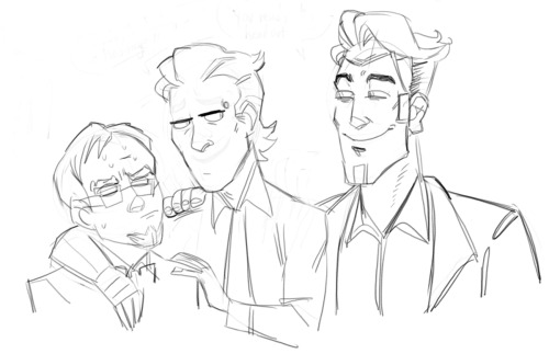 +the thrilling conclusion@antisorum asked for rhys introducing vaughn to jack and i got a few ideas 