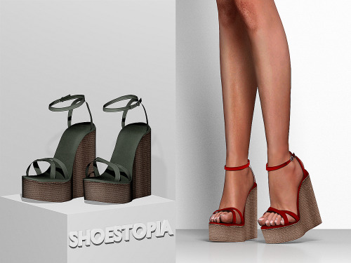 Shoestopia - Cacto Platform Shoes +10 SwatchesFemaleSmooth WeightsMorphsCustom ThumbnailHQ Mod Compa