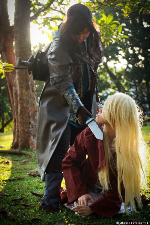 sitimariambab:  Sneak attack  Thranduil by thranduilwhispers Kili by purajobot935