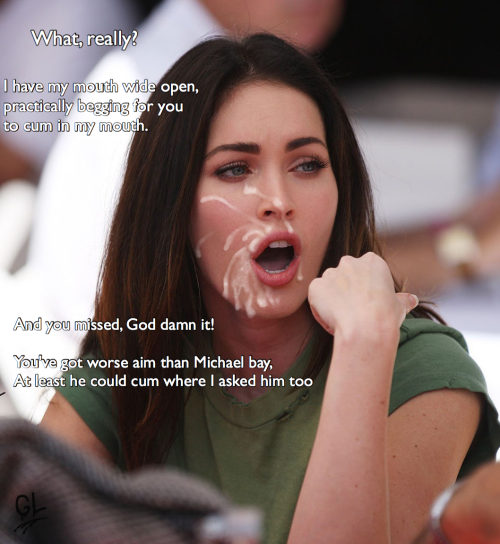 Porn Pics d-y-l-d-o-m:  Megan fox, celeb fake caption,