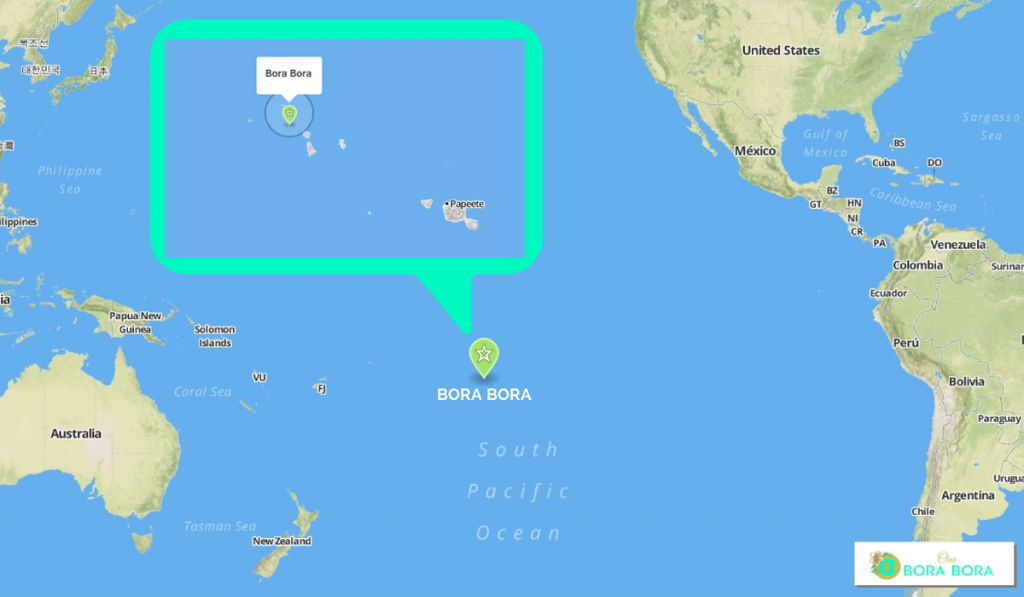 Bora Bora On A World Map Bora Bora Projext