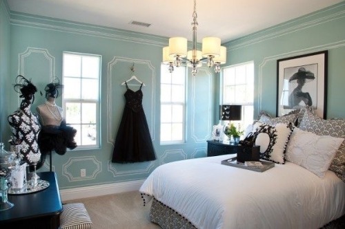 Black and white teenage girl bedroom ideas