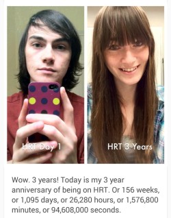 radfemsideblog:  comingtotermssapphics:  adriftinthereverie:  queerestmonk:  flamingofairy:  fr33tobm3:  The continually inspiring magic of HRT. Live your truth!  This makes me so fucking happy  Bless em!! Major support for brave trans sisters.  THEYRE